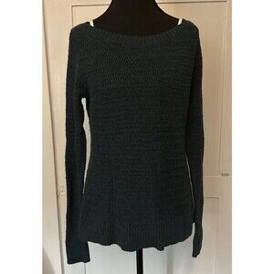 Ann Taylor LOFT Casual Crewneck Knit Sweater Teal Blue Green Woman’s Size M